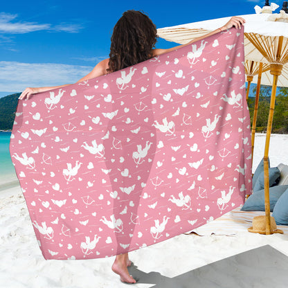 Cupid Pattern Print Design 03 Sarong Pareo Wrap