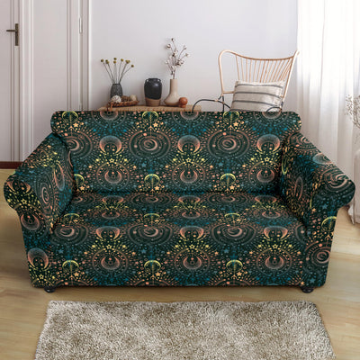 Sun Moon Print Design LKS307 Loveseat Couch Slipcover