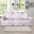 Dahlia Pattern Print Design 01 Sofa Slipcover