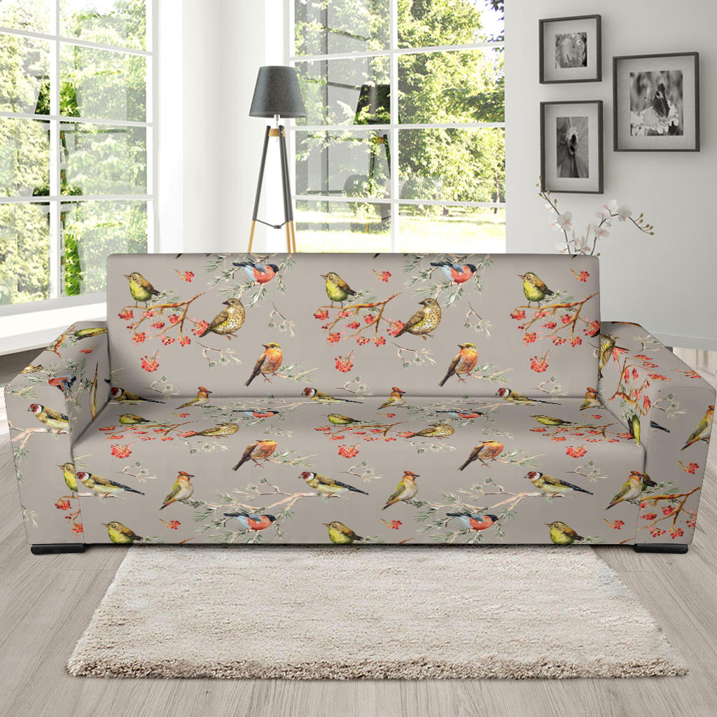 Birds Pattern Print Design 03 Sofa Slipcover