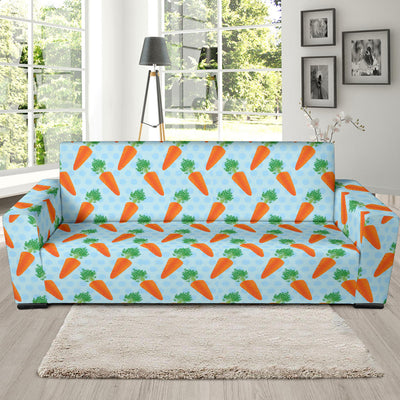 Carrot Pattern Print Design 01 Sofa Slipcover