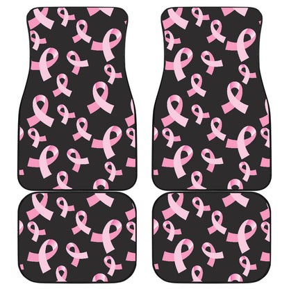 Breast Cancer Awareness Design Car Floor Mats Front Back