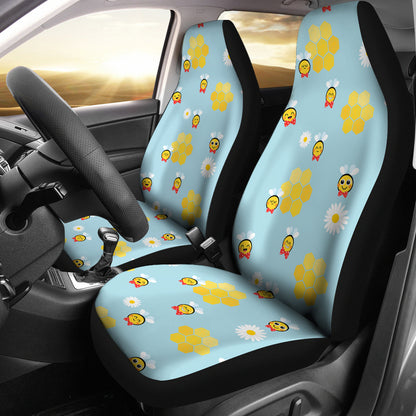 Bee Cute Print Design LKS304 Car Seat Covers
