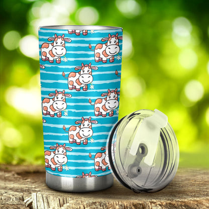 Cow Cute Print Pattern Tumbler