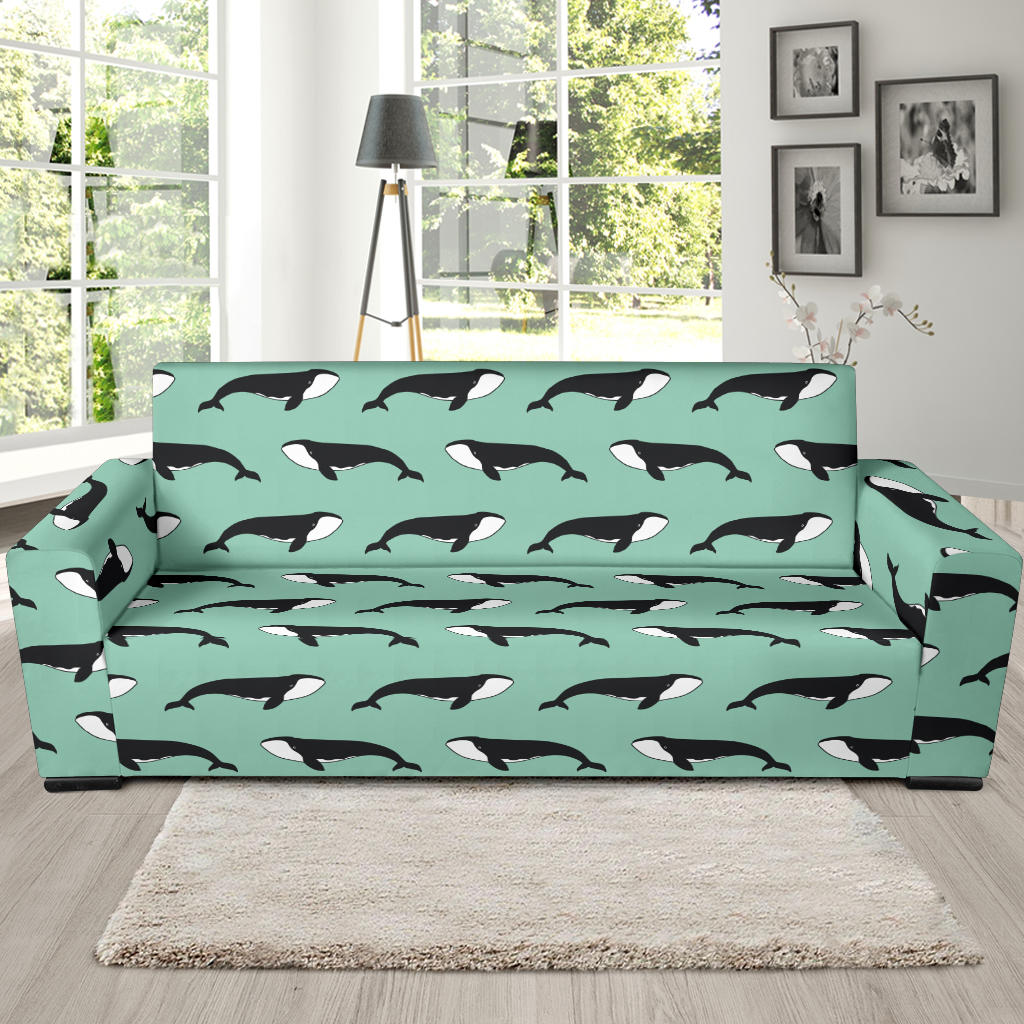 Whale Print Design LKS307 Sofa Slipcover