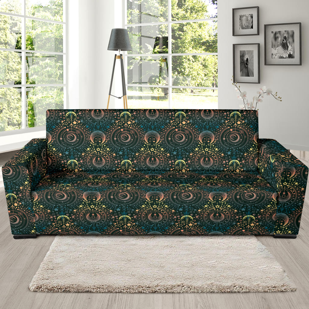 Sun Moon Print Design LKS307 Sofa Slipcover