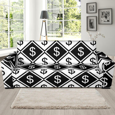 Money Pattern Print Design 04 Sofa Slipcover