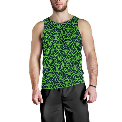 Shamrock Themed Print Men Tank Top