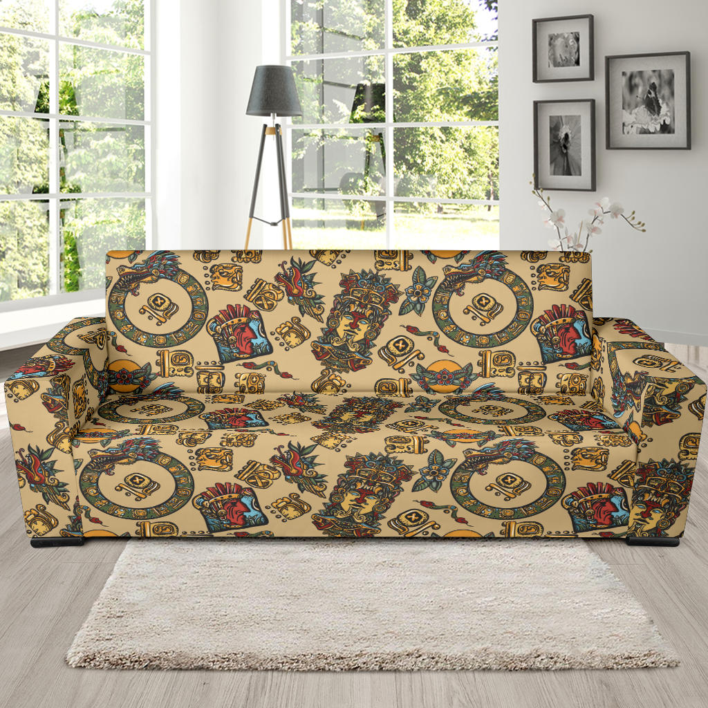 Totem Print Design LKS305 Sofa Slipcover
