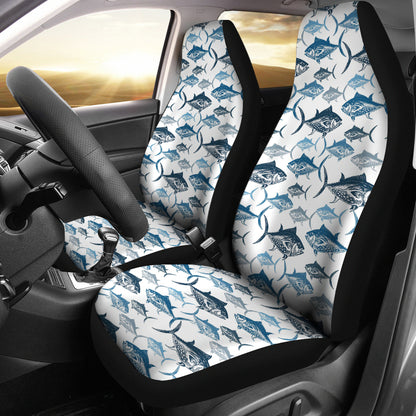 Tuna Fish Print Design LKS303 Car Seat Covers