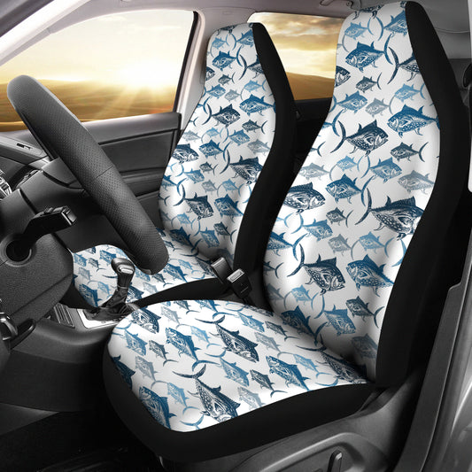 Tuna Fish Print Design LKS303 Car Seat Covers