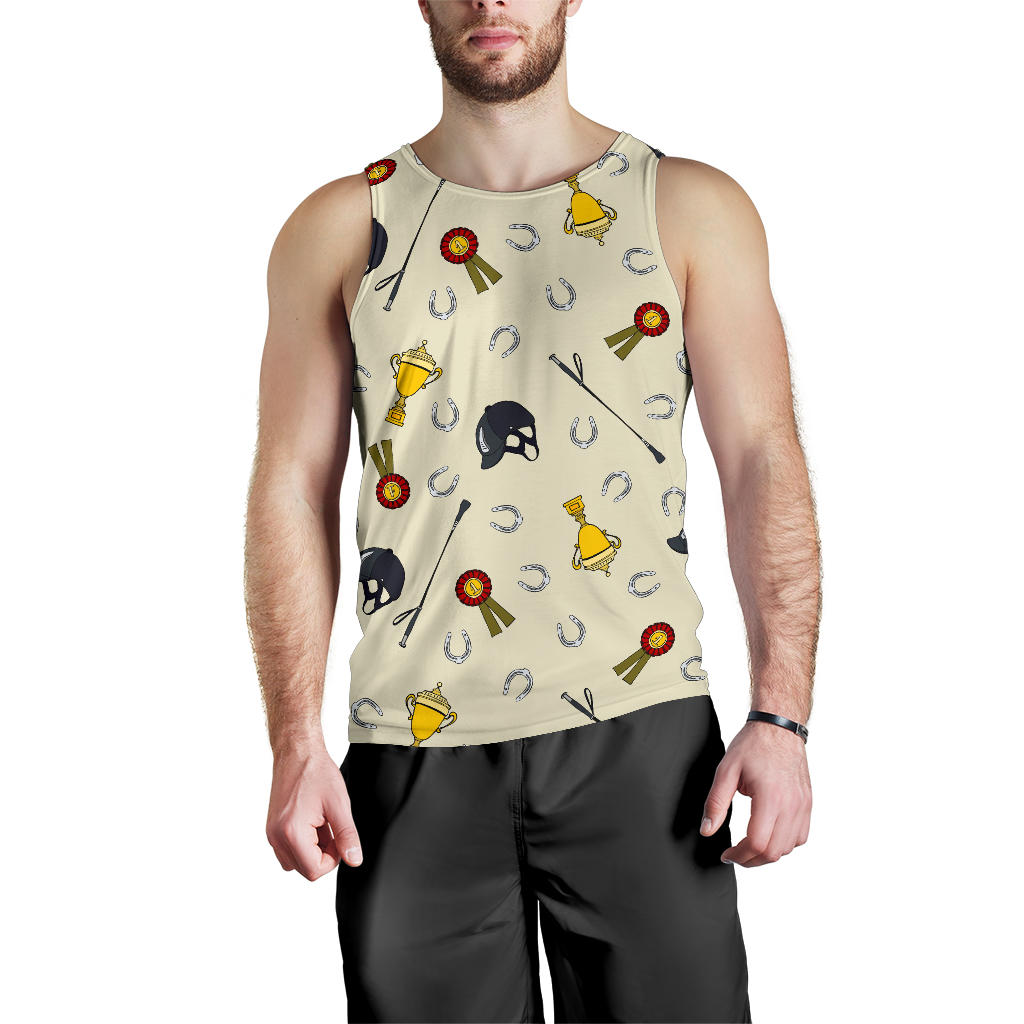 Equestrian Horseshoe Equipment Men Tank Top