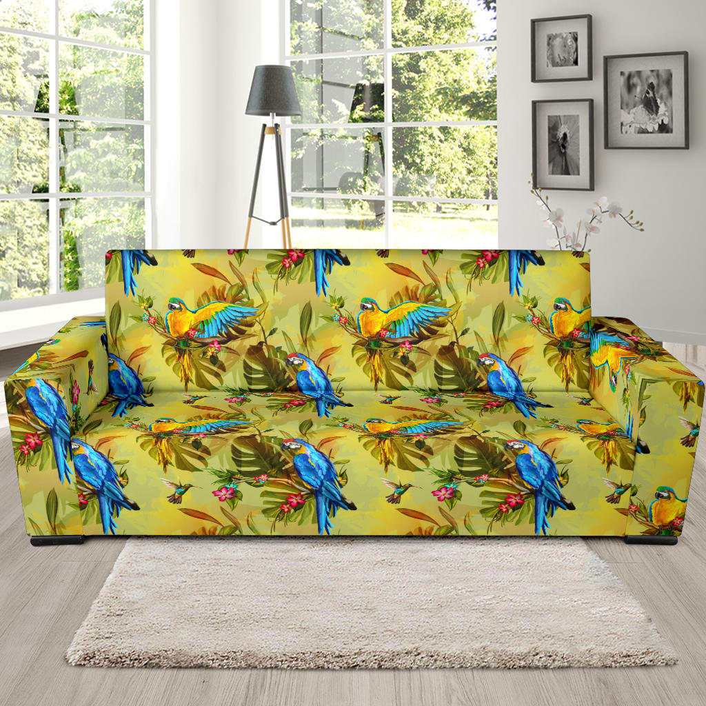 Parrot Pattern Print Design A02 Sofa Slipcover