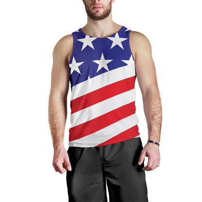 American flag Print Men Tank Top