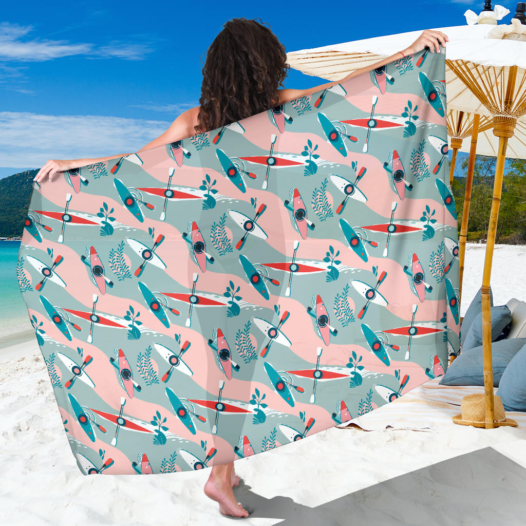 Kayak Pattern Print Design 05 Sarong Pareo Wrap