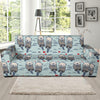 Sea Otter Pattern Print Design 03 Sofa Slipcover