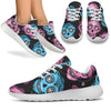 Day of the Dead Skull Print Pattern Athletic Shoes