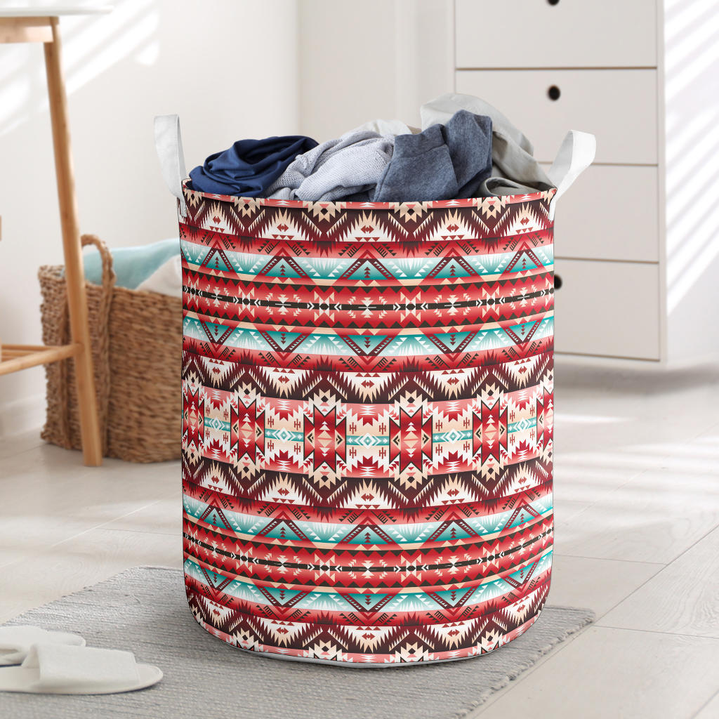 Aztec Western Style Print Pattern Laundry Basket