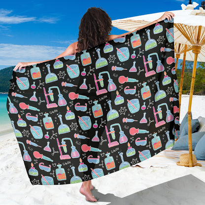 Chemical Pattern Print Design 06 Sarong Pareo Wrap