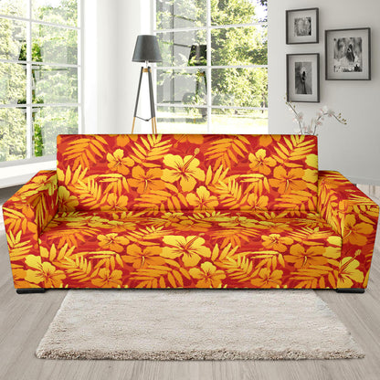 Hibiscus Summer Print Design LKS302 Sofa Slipcover