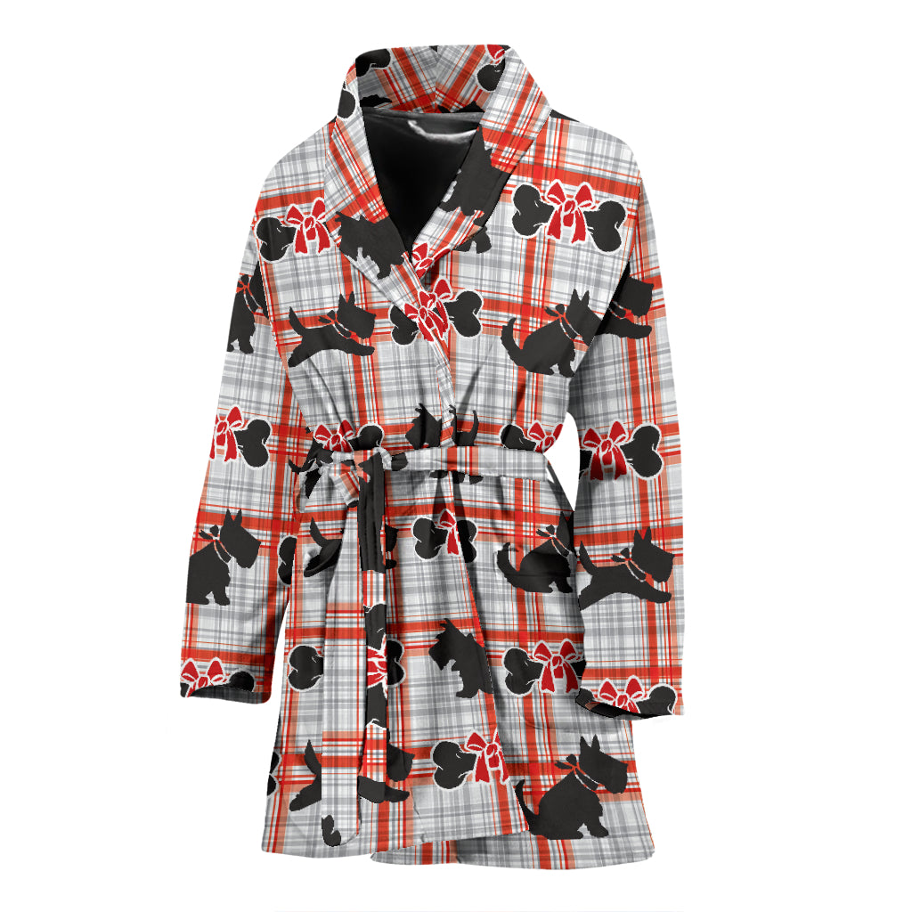 Scottish Terriers Print Design LKS3014 Women Bathrobe