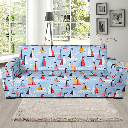 Sailboat Print Design LKS304 Sofa Slipcover