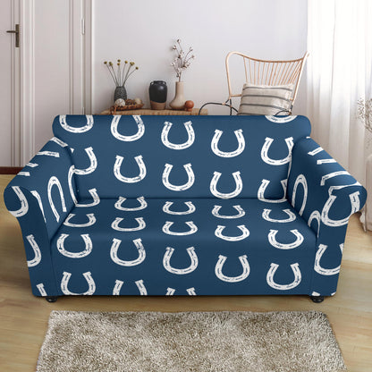 Horseshoe Print Design LKS301 Loveseat Couch Slipcover