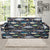 Swordfish Pattern Print Design 04 Sofa Slipcover