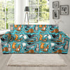 Ferret Pattern Print Design 03 Sofa Slipcover