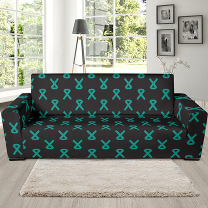 Ovarian cancer Pattern Print Design A01 Sofa Slipcover