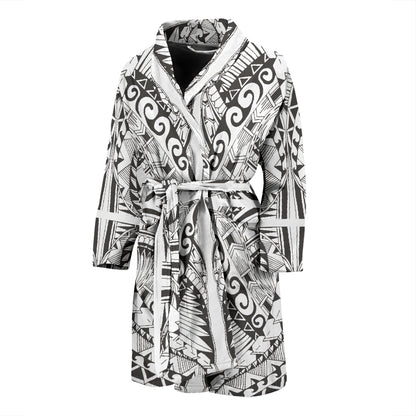 Samoan Style Print Design LKS301 Men Bathrobe