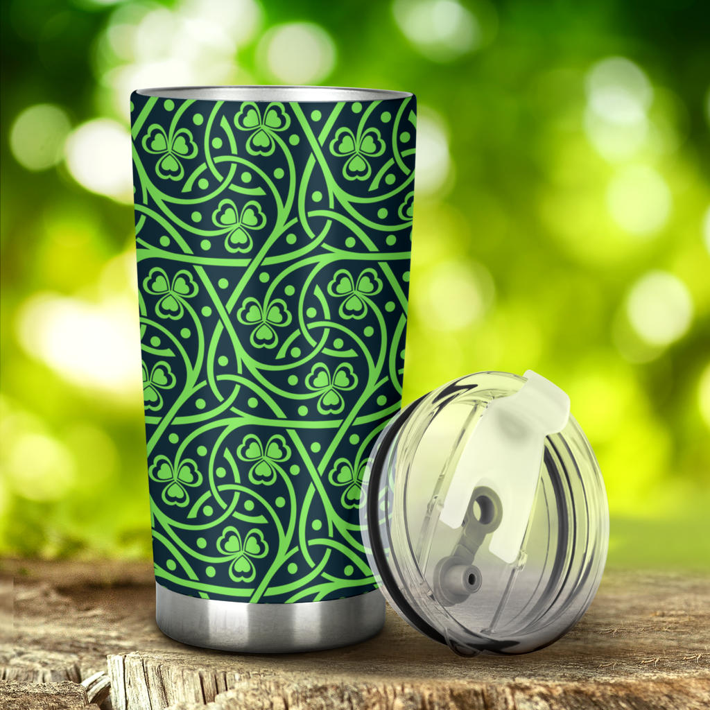 Shamrock Themed Print Tumbler