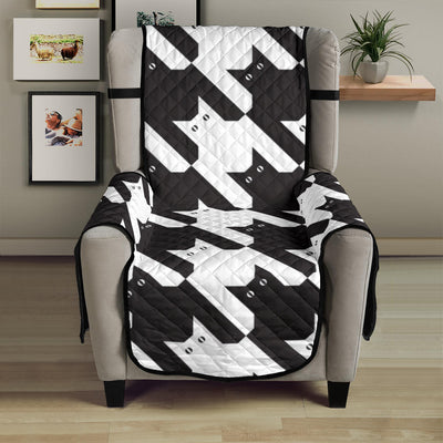 Cat HoundstoothPattern Print Design 01 Armchair Cover Protector