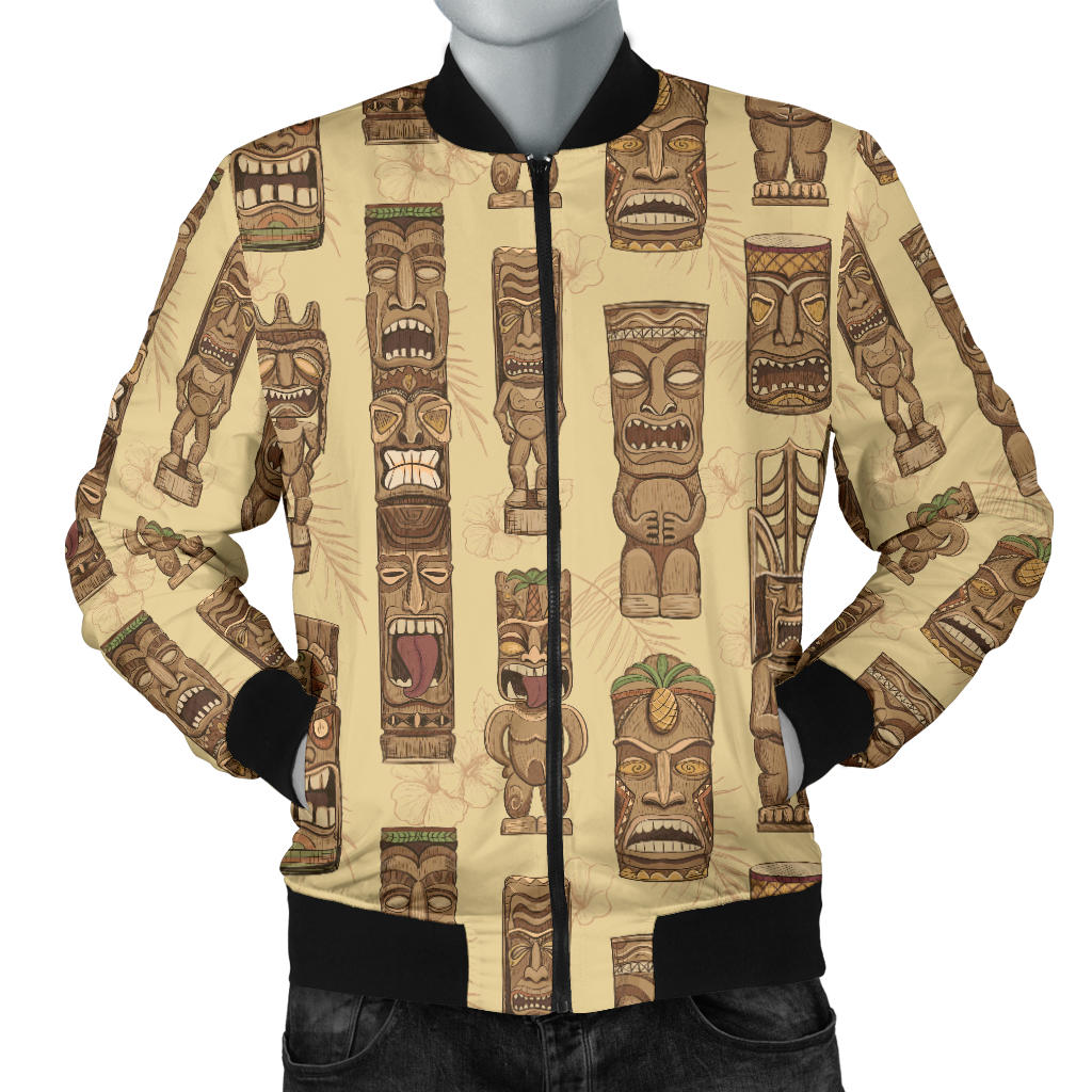 Totem Tiki Style Themed Design Men Bomber Jacket