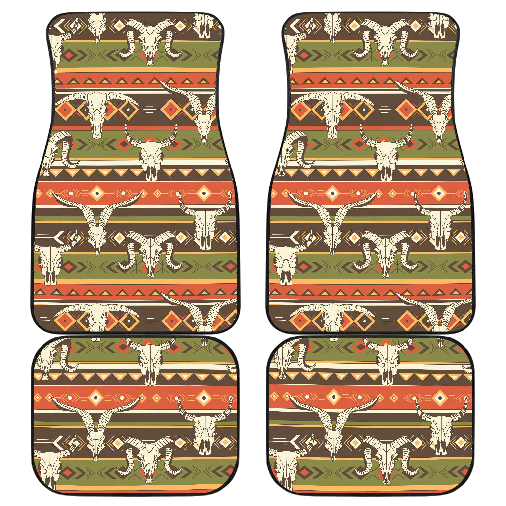 American indian Skull Animal Car Floor Mats Front Back