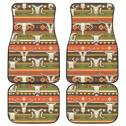 American indian Skull Animal Car Floor Mats Front Back