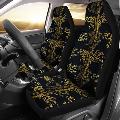Tiger Gold Print Design LKS307 Car Seat Covers