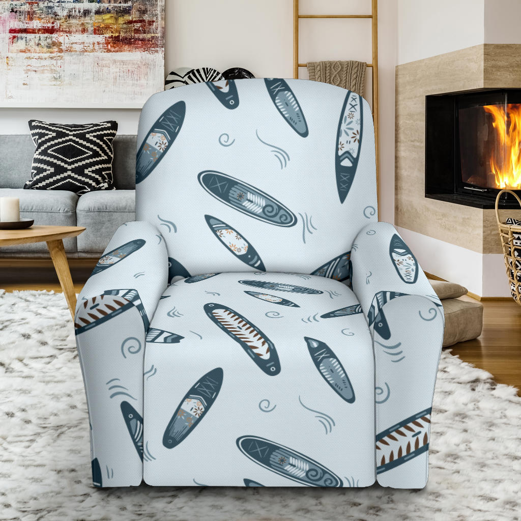 Surfboard Print Design LKS306 Recliner Slipcover with Pocket