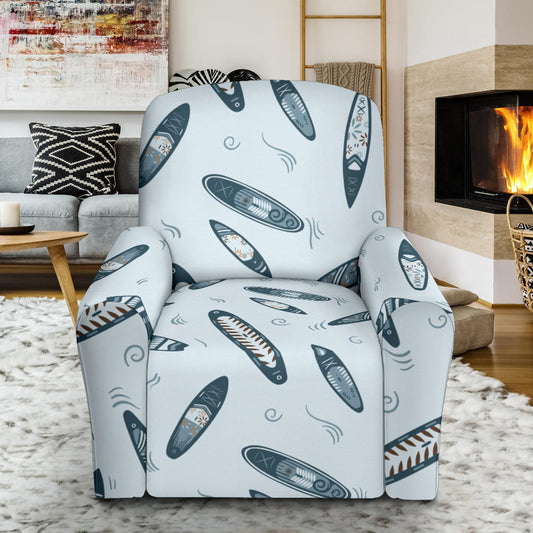 Surfboard Print Design LKS306 Recliner Slipcover with Pocket