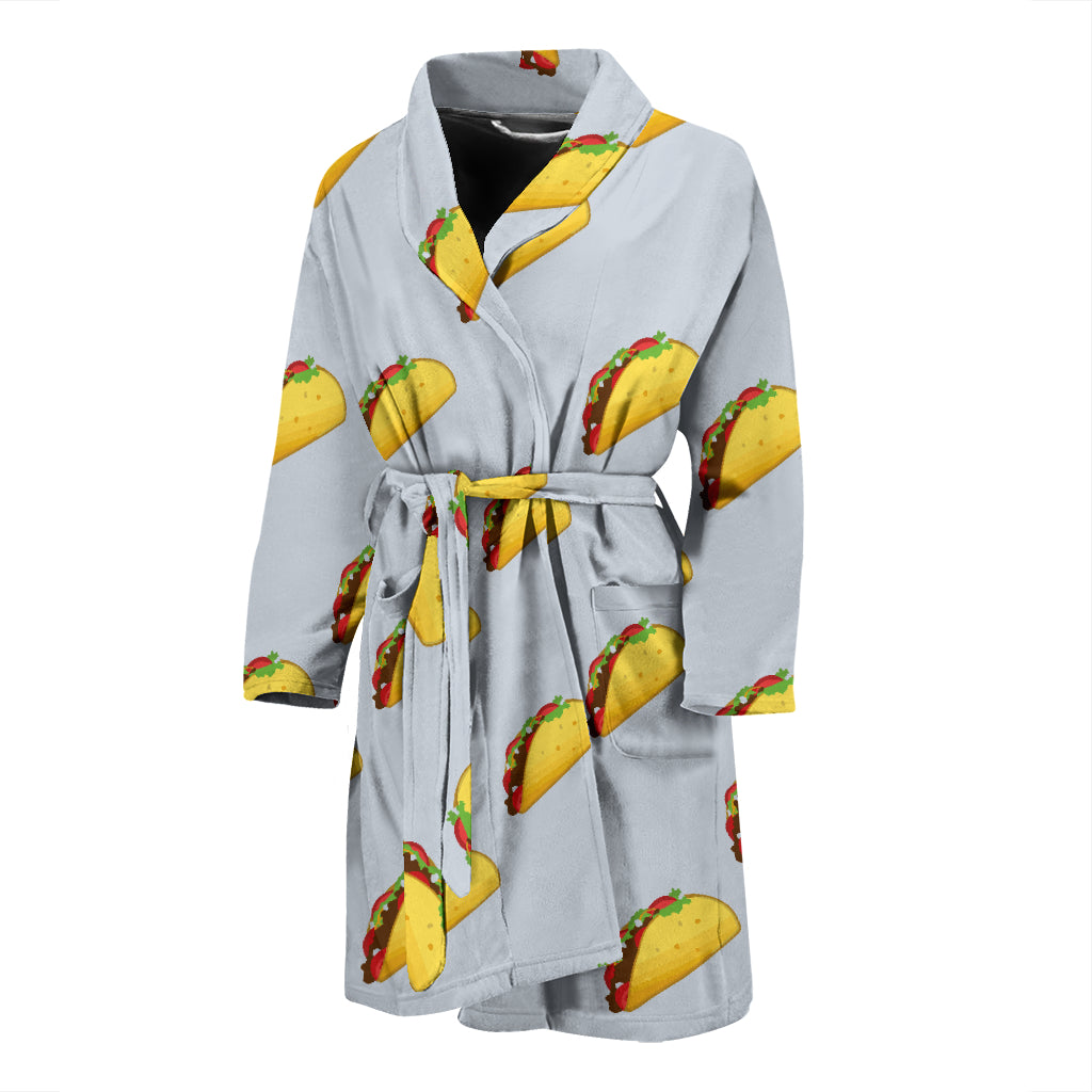 Taco Print Design LKS304 Men Bathrobe