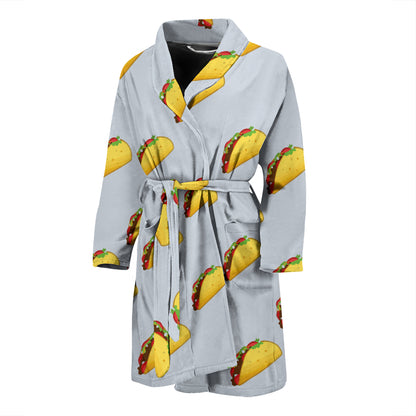 Taco Print Design LKS304 Men Bathrobe