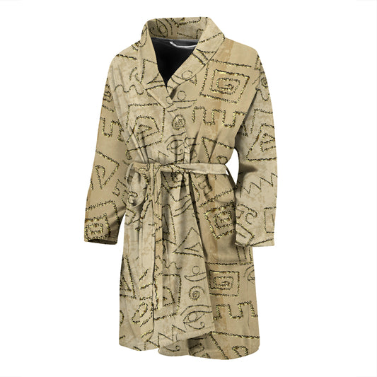 Ancient Greek Print Design LKS3013 Men Bathrobe