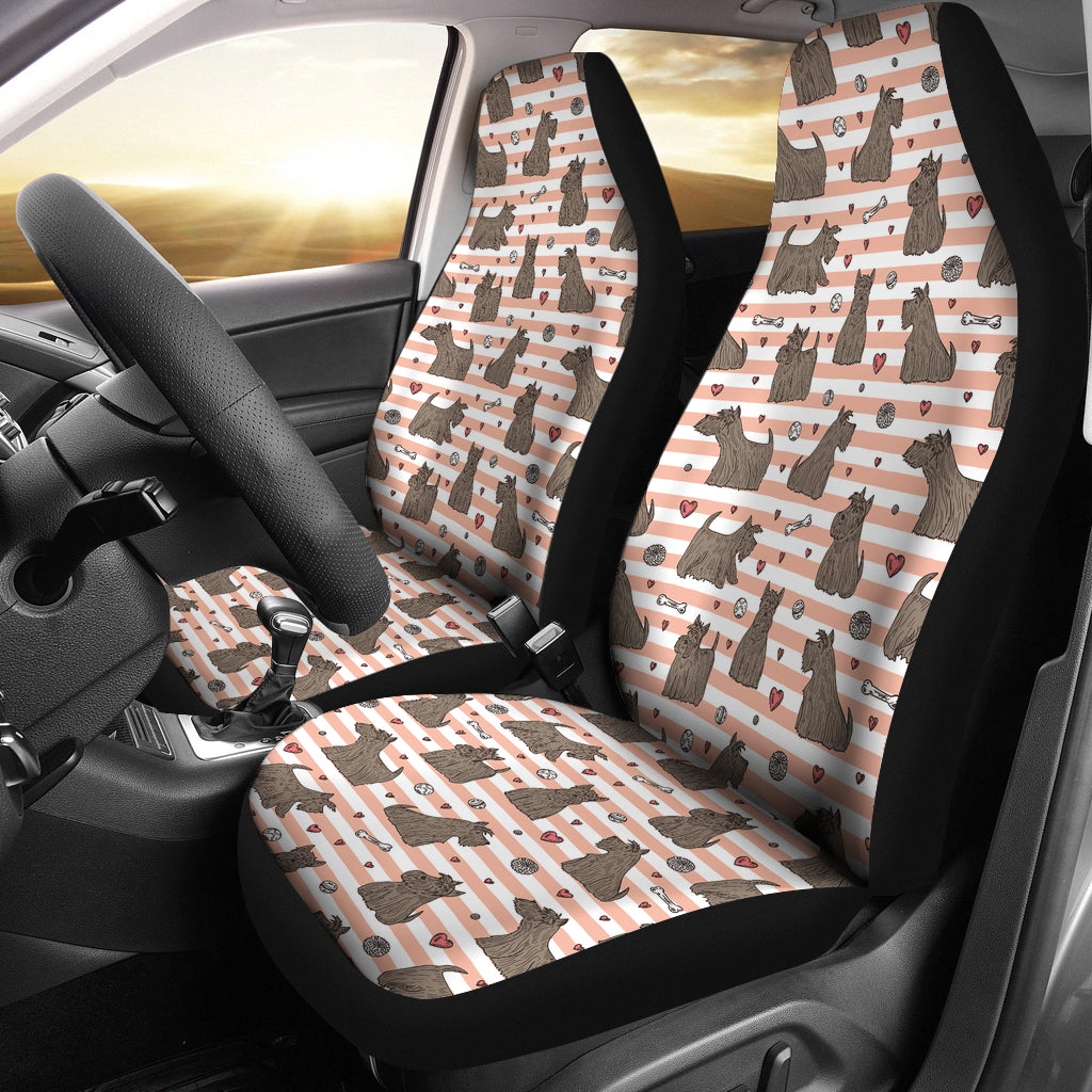 Scottish Terriers Print Design LKS3016 Car Seat Covers