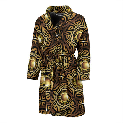 Ancient Greek Print Design LKS3012 Men Bathrobe