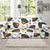 Rottweiler Pattern Print Design A04 Sofa Slipcover