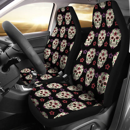 Sugar Skull Print Design LKS304 Car Seat Covers