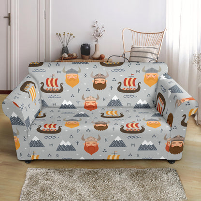Vikings Print Design LKS307 Loveseat Couch Slipcover