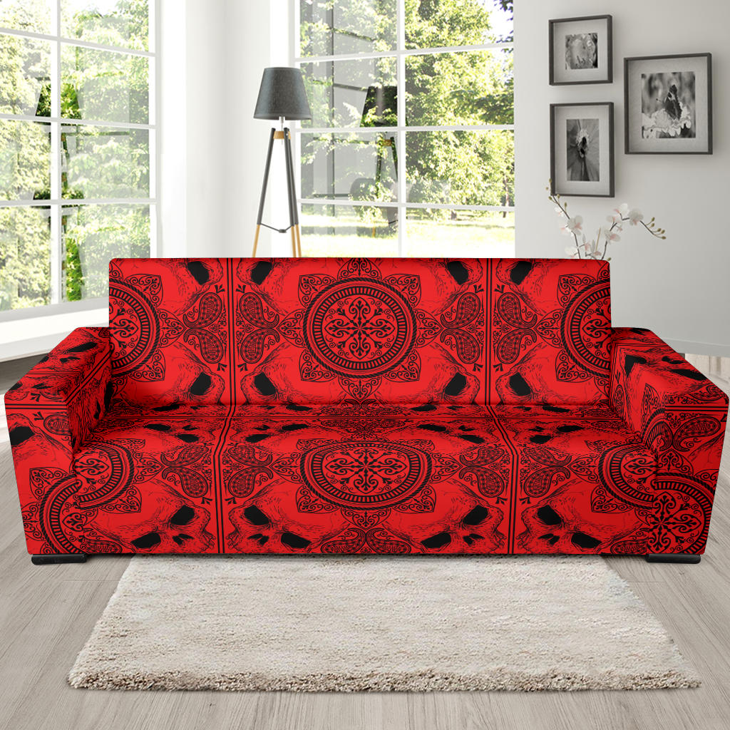 Bandana Red Print Design LKS304 Sofa Slipcover