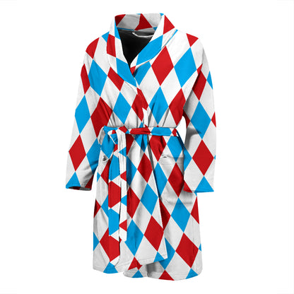 Harlequin Print Design LKS402 Men Bathrobe