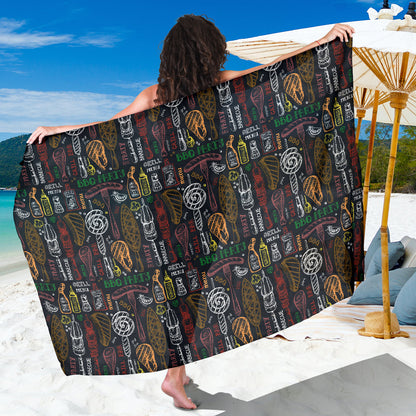 Barbecue Pattern Print Design 03 Sarong Pareo Wrap